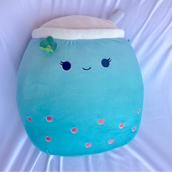 11"  Squishmallow Boba Jakarria Teal Tea Kids Birthday Toy - Picture 2 of 6